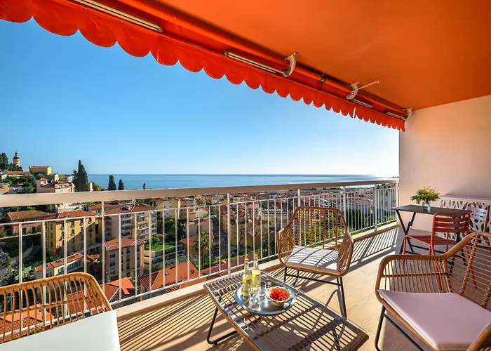 Apartment Les Orangers, Avec Coin Nuit, Incroyable Vue Sur La Et La Mer, Parking *