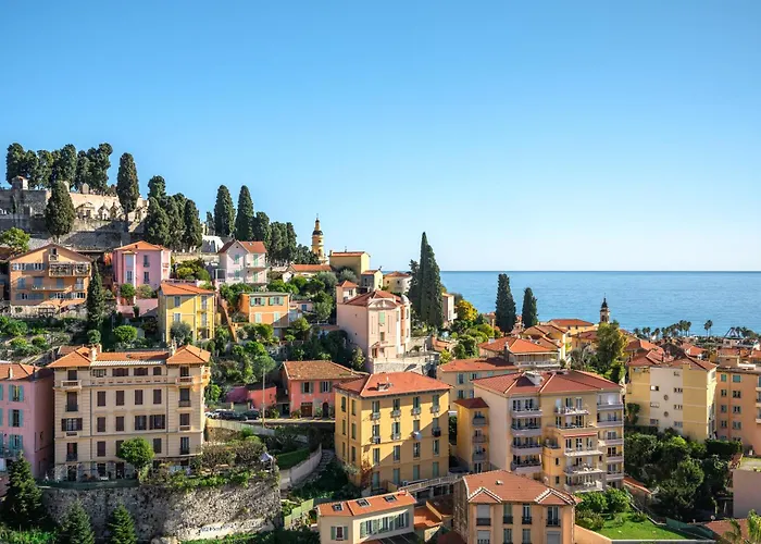 Les Orangers, Avec Coin Nuit, Incroyable Vue Sur La Et La Mer, Parking Apartman *